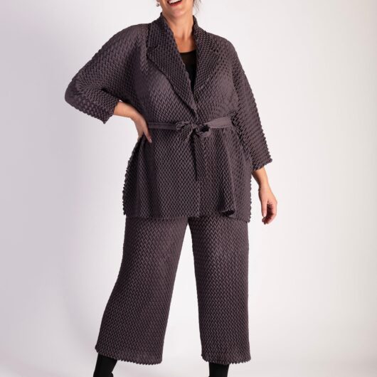 The Regent Grey Pleated Trousers