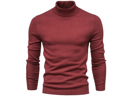 Men's Turtleneck Slim Fit Jumper - 11 Colours, 9 Sizes!
