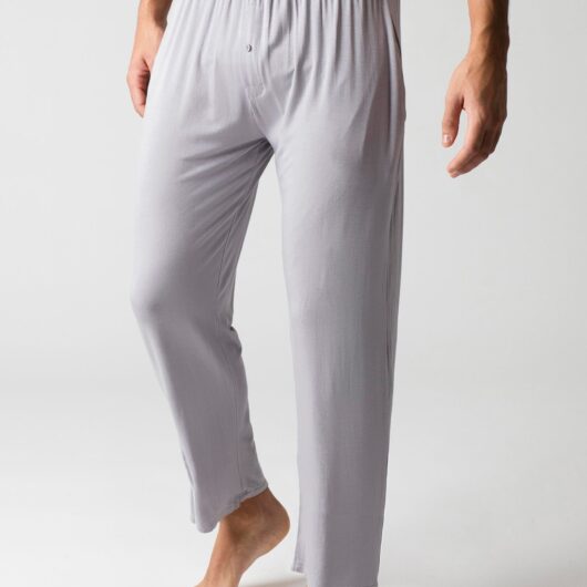 Mens 1 Pack Lazy Panda Bamboo Loungewear Selection Classic Bottoms Charcoal Classic Bottoms Large