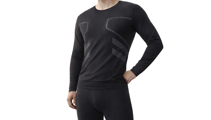 Men's Warm Thermal Top & Trouser Set - 3 Colours, 5 Sizes!